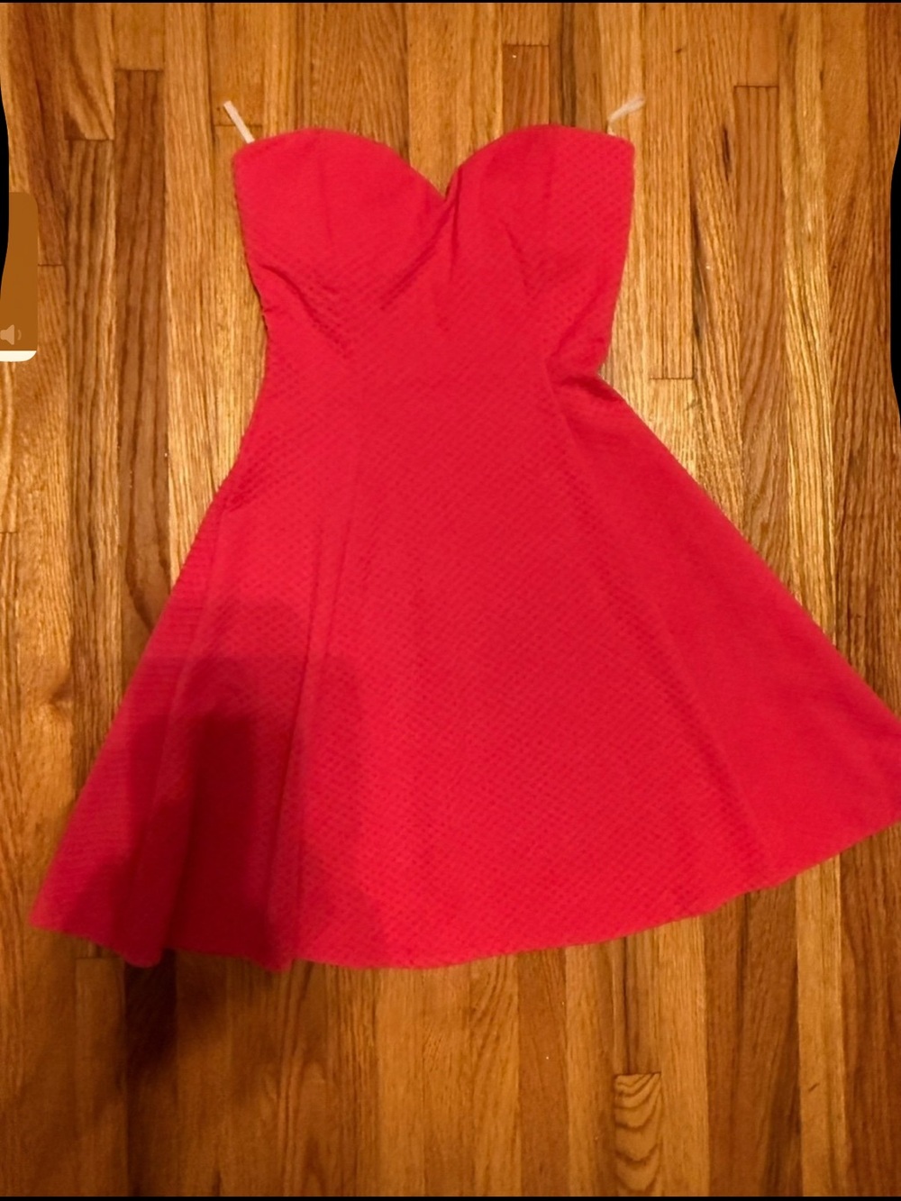 Strapless Sweetheart Hot Pink Fit-and-Flare Dress